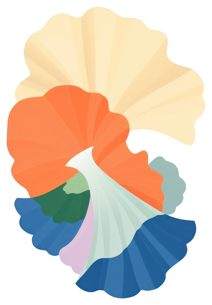 Abstract colorful wave pattern
