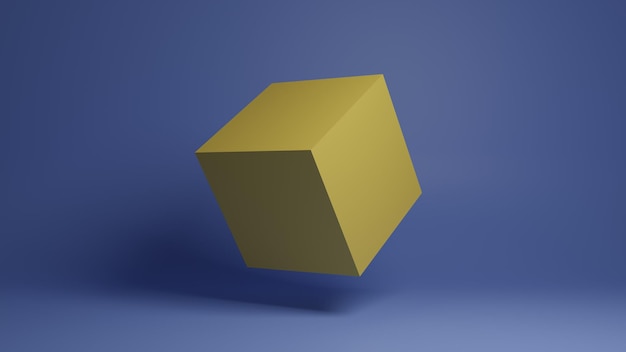 Abstract cube 3d background rendered image Geometric modern abstract image