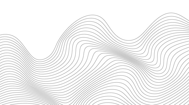Abstract curve wave line background Vector illustration
