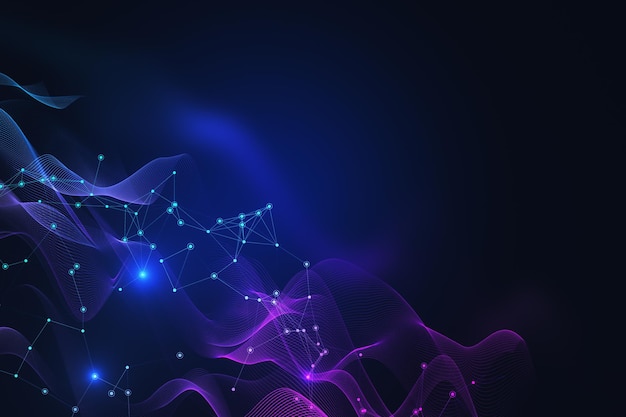 Abstract dark polygonal web background Technology design and innovation concept 3D Rendering
