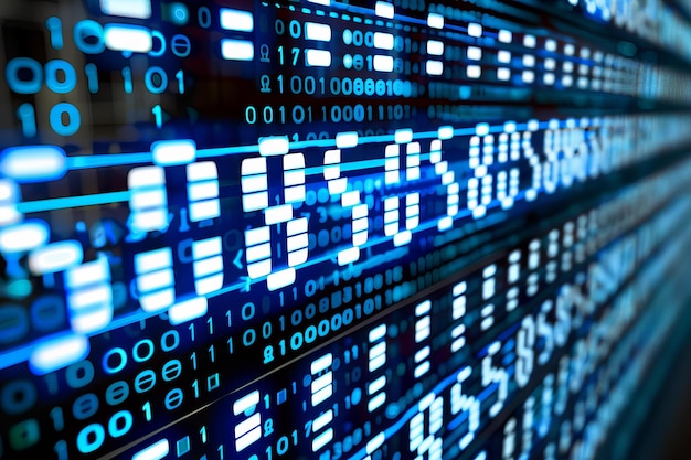 Abstract digital data background Can be used in the description of network abilities technological