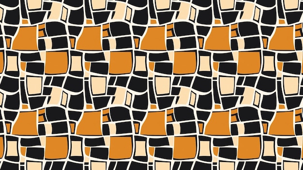 Abstract Geometric Mosaic Pattern