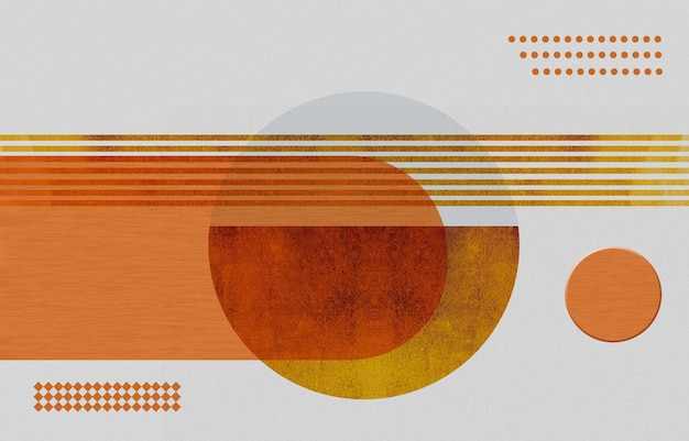 Abstract geometry, wallpaper, wallpaper, golden background. The fashion of modern art wall.