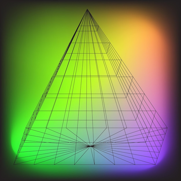 Abstract gradient contrast background with geometric shapes
