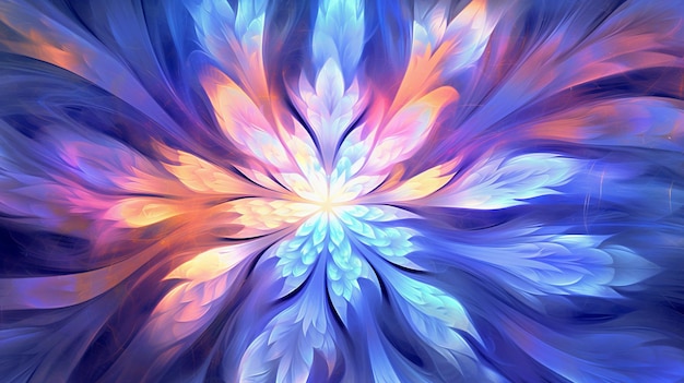 Abstract graphic design featuring a lightfilled background creating a visually captivating and dynamic composition that showcases the interplay of light and abstract elements Generative Ai