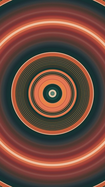 abstract image of a spiral with a black and orange pattern
