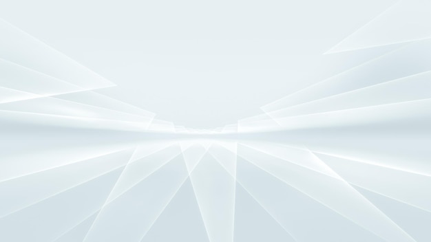 Abstract modern technology background with white fractal horizon