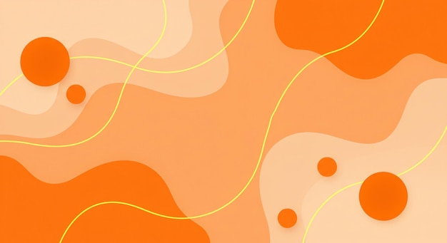 Abstract orange wavy background