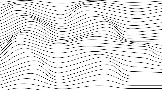 Abstract stripes art wave line background Vector illustration