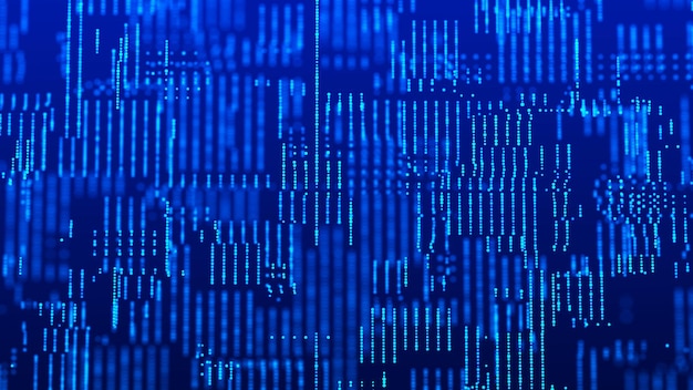 Abstract technology background with connecting dots and lines Network concept Data technology