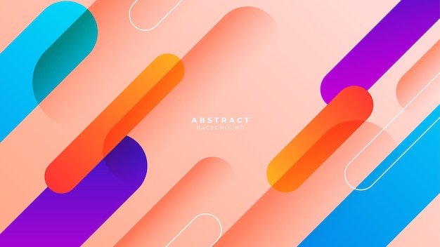 Abstraktní barevné geometrické tvary, geometrické světlo, 3D linie s futuristickým konceptem prezentace pozadí