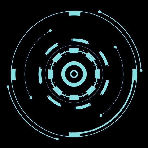 Abstraktní HUD displej, infografika, scifi, futuristické informace