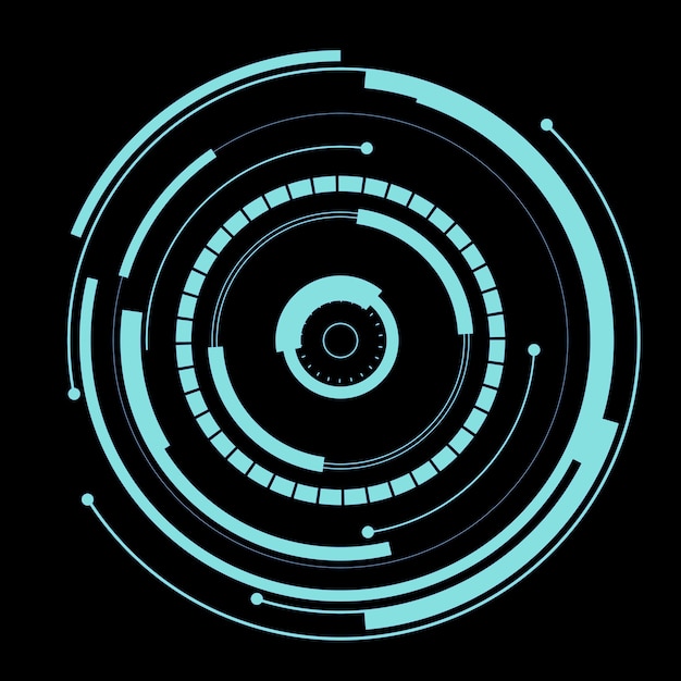 Abstraktní HUD displej, infografika, scifi, futuristické informace
