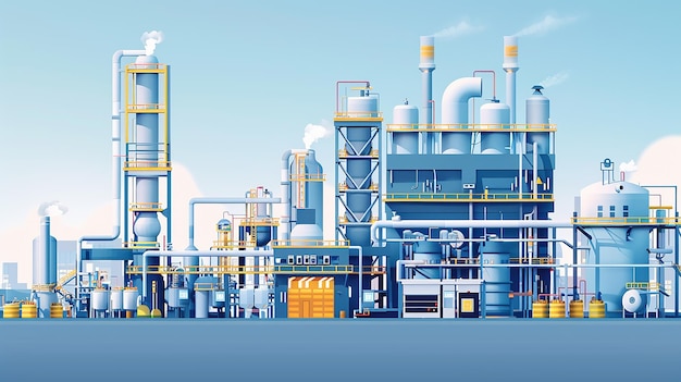 Advanced Biofuel Production Facility with Equipment