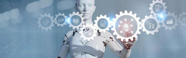 ai in financial management concept using ai for investment financial structure allocation and management optimization management investment spending and cost reduction maximizing value