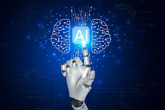 Artificial Intelligence Technology smart robot AI artificial futuristic technology transformation