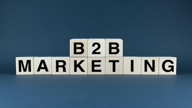 B2B Marketing Strategy Blocks A conceptual image