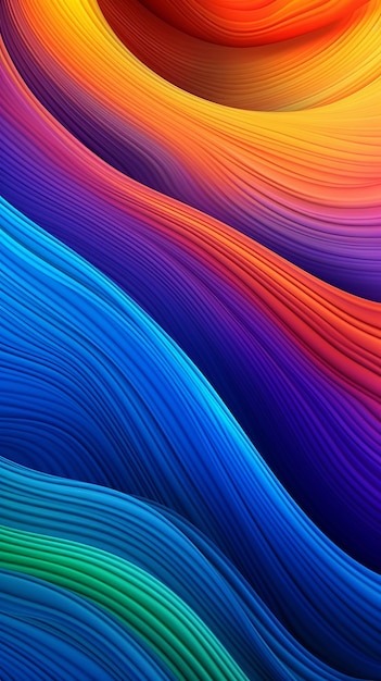 background showcases a vibrant and multicolored gradient waves design adding a burst of lively hues that create an eyecatching and dynamic visual experience generative ai