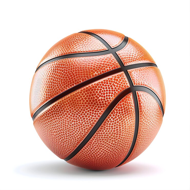 Fotografie basketbal isolated on white background