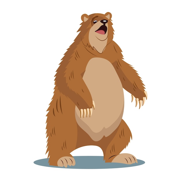 Bear of colorful set This charming cartoon design feature an adorable bear