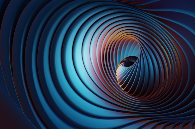 beautiful abstract colourful shiny swirl background starburst dynamic rings 3d rendering illustrat