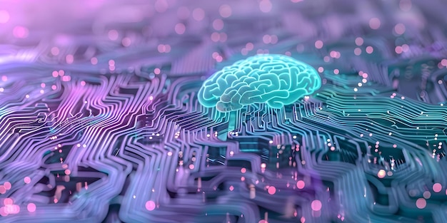 big data processing technology ai brain symbolizing data flow querying analysis mining and business analytics concept big data processing technology ai brain data flow querying analysis