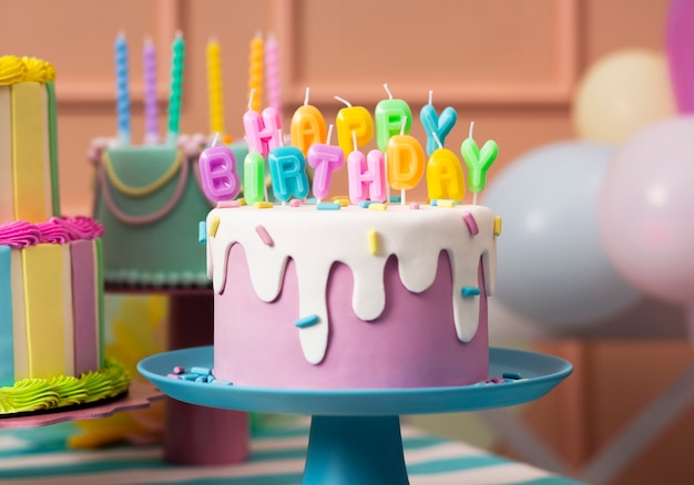 birthday cake still life