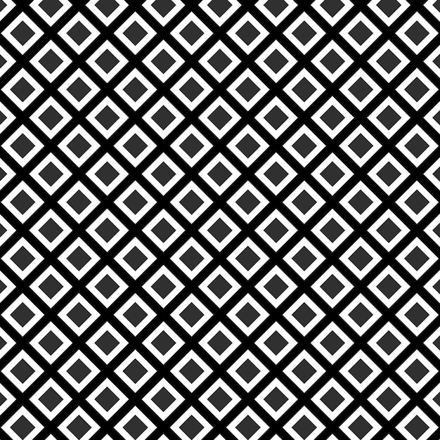 Black and white pattern with a square.
