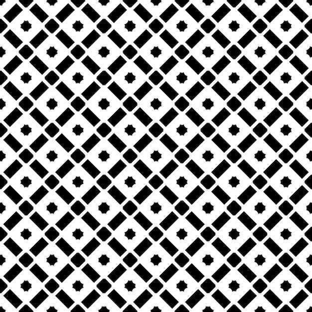 Black and white seamless pattern texture Greyscale ornamental graphic design Mosaic ornaments Pattern template Vector illustration EPS10