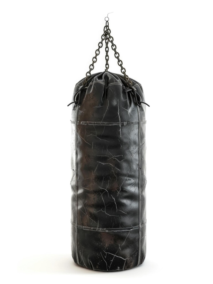 Fotografie black boxing punching bag
