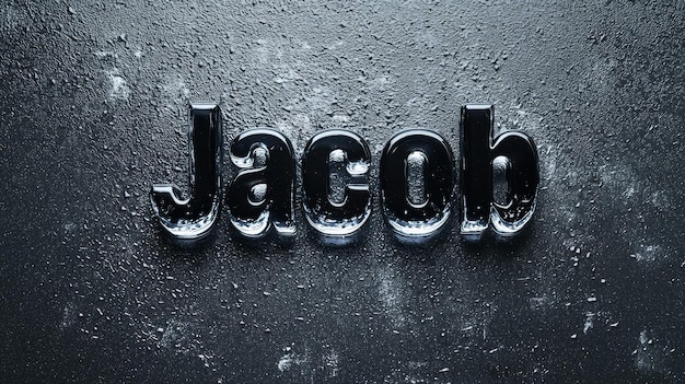 Black Glass personalized name postcard perfect for decor