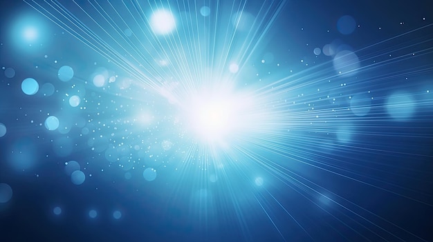 Blue background with a light burst