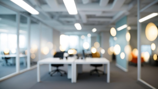 blurred office interior showcasing modern workspace design and atmosphere