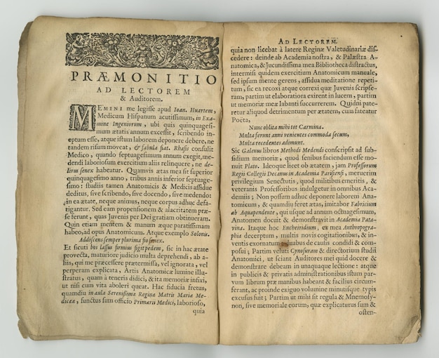 Book antique and pages with history archive and manuscript with paper medical texts and illustration Encyclopedia volume lexicon and antique with research vintage and journal with literature