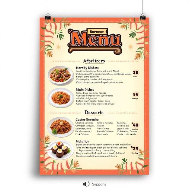 burneon restaurant menu
