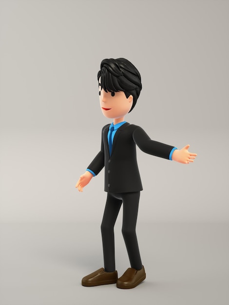 business people 3d cartoon