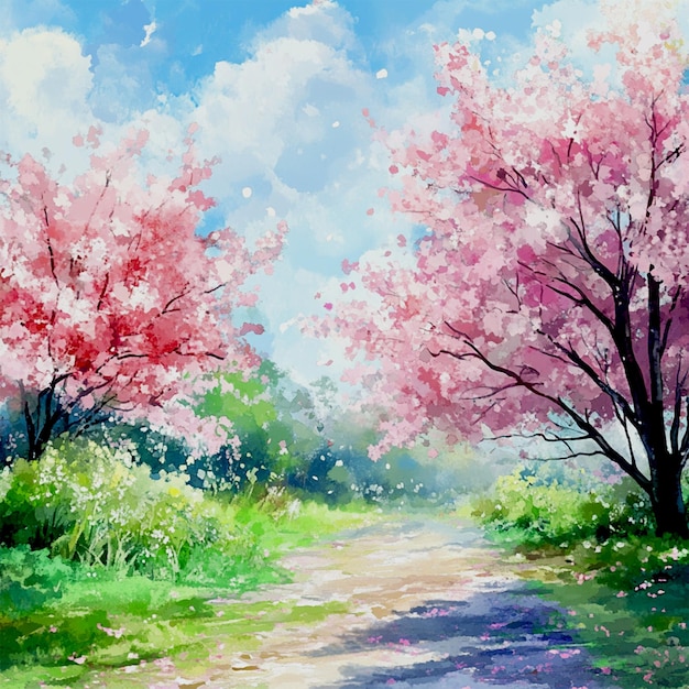 Cherry Blossom Pathway