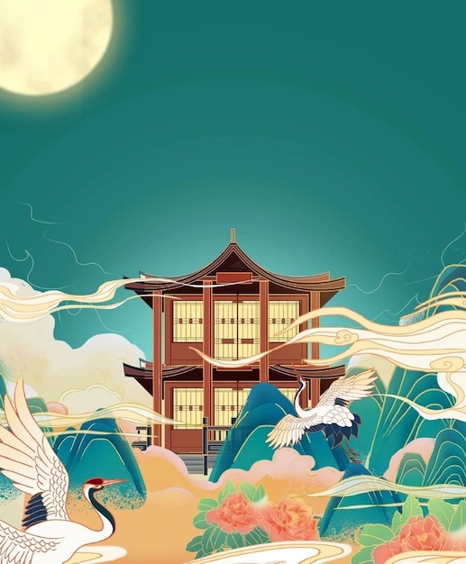 chinese style art painting