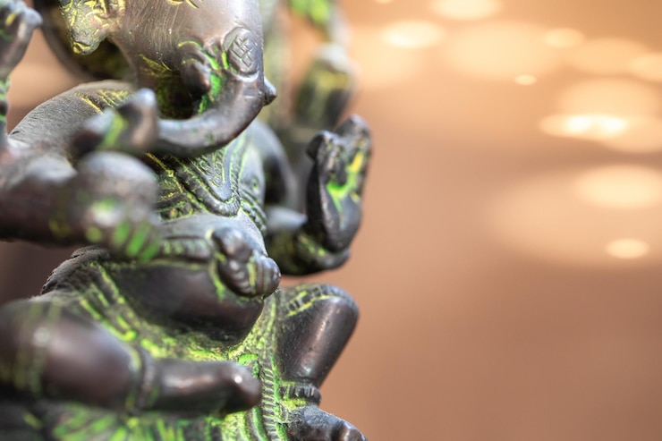Fotografie close-up of buddha statue