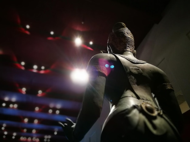 close-up of statue