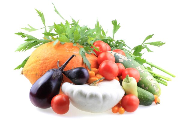 close-up of tomatoes against white background