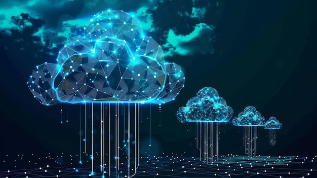 Cloud computing technology concept