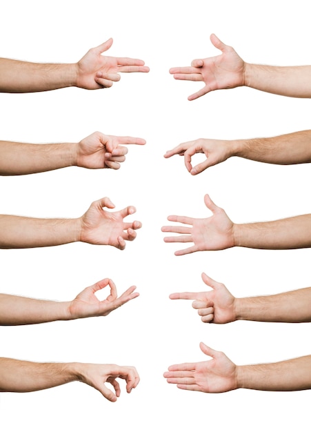 Collection of hand gestures