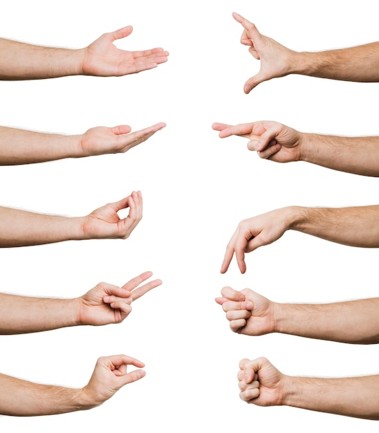 Collection of hand gestures