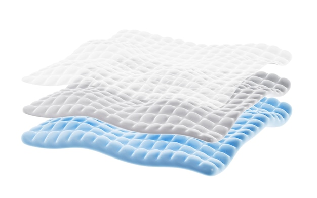 Comfortable and soft mattress background 3d rendering