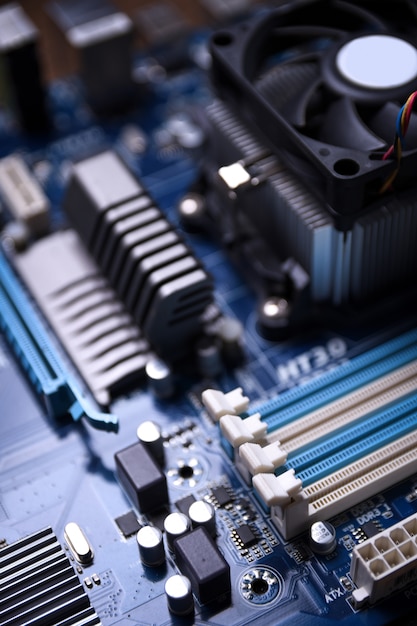 Computer motherboard and electronical components