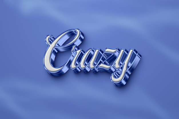 crazy 3d text effect