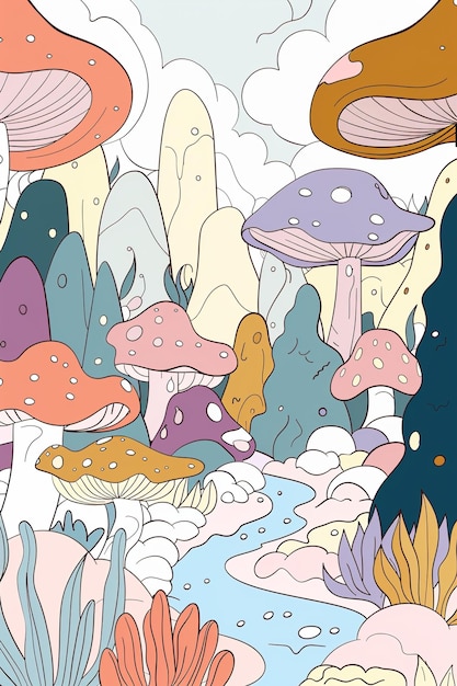 creek coloring page