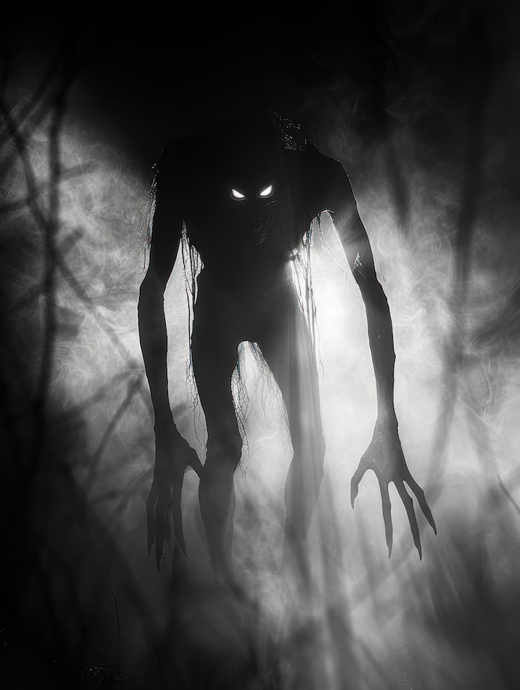Fotografie creepy monster from the dark