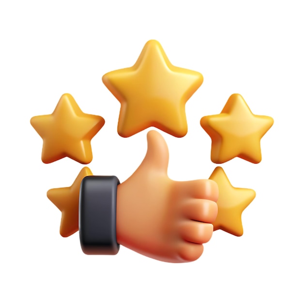 Customer Review Stars gold rating service business satisfaction